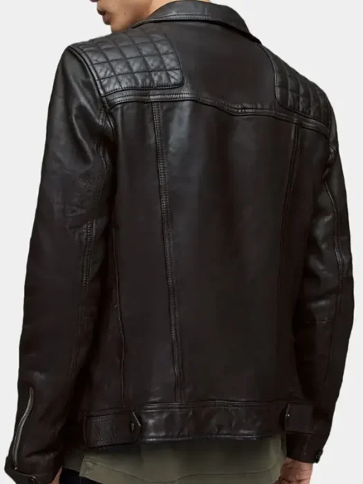 The Jetty Hannah Leather Jacket Back