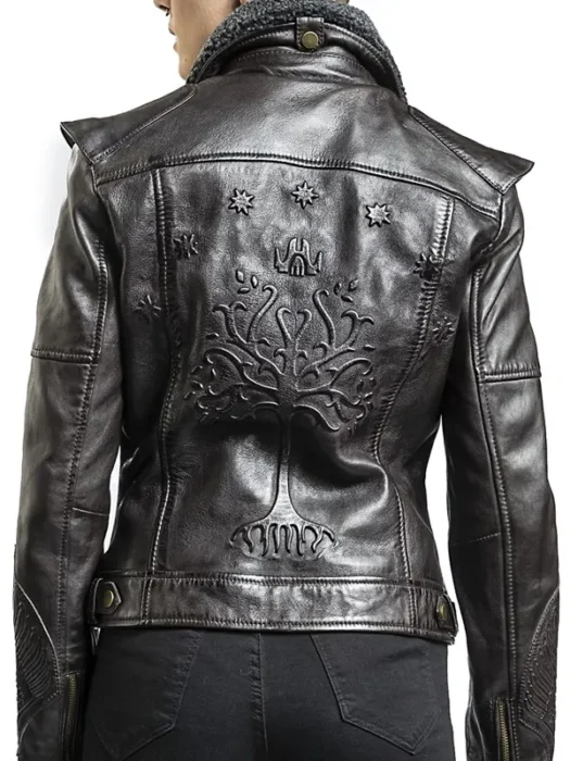 The Lord Of The Rings Aragorn Dark Brown Leather Jacket Back