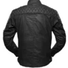 Urban Cafe Racer Motorcycle Jacket Back