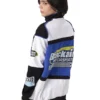 Women's BE SAVAGE Oversized Racing Zipper Jacket Back