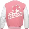 Women’s Barbie Varsity Bomber Jacket Back