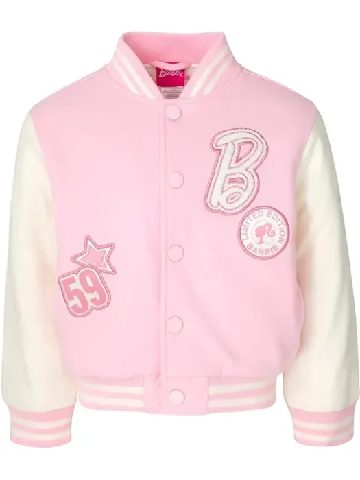 Women’s Pink Barbie Varsity Jacket