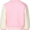 Women’s Pink Barbie Varsity Jacket Back