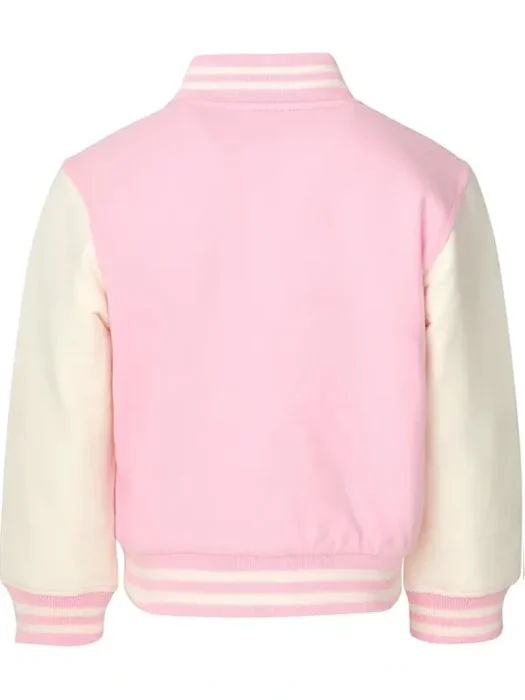 Women’s Pink Barbie Varsity Jacket Back