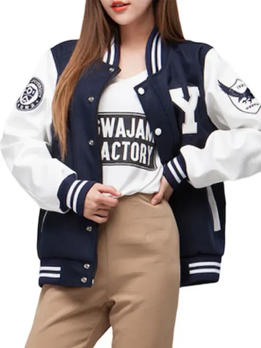 Womens Yonsei University Letterman Varsity Jacket