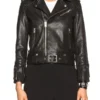 Wynonna Earp Melanie Scrofano Black Leather Jacket