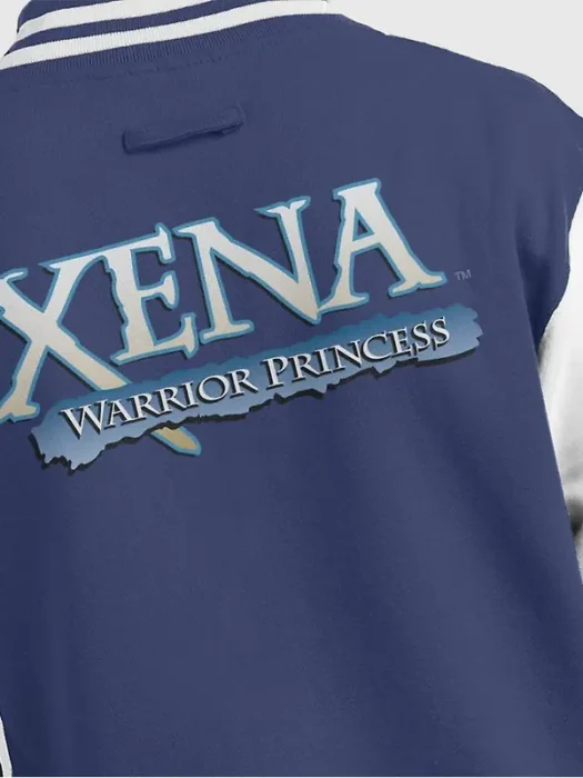 Xena Warrior Princess Blue Logo Varsity Jacket