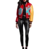 women sexy varsity jacket