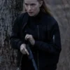 Alarum 2025 Willa Fitzgerald Black Bomber Jacket