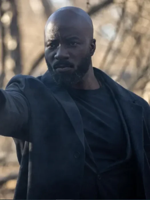 Alarum Mike Colter Black Wool Coat