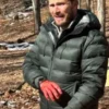 Alarum Scott Eastwood Green Puffer Jacket