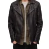 AllSaints Conroy Mens Biker Leather Jacket