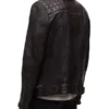 AllSaints Conroy Mens Leather Biker Jacket Back