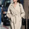 Angelina Jolie White Wool Coat