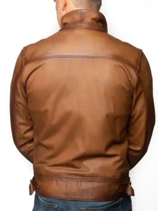 Aviator Leonardo Dicaprio Brown (Howard Hughes) Jacket Back