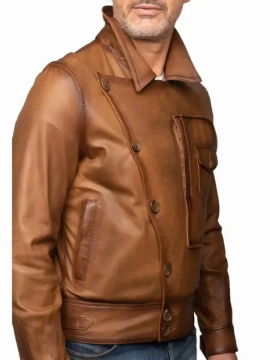 Aviator Leonardo Dicaprio Brown Jacket