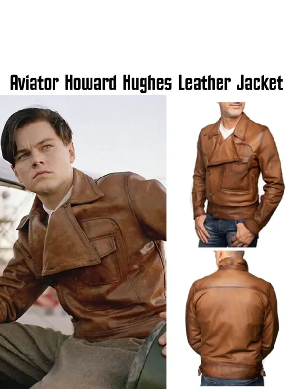 Aviator Leonardo Dicaprio Leather Jacket