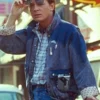 Back To The Future Marty Mcfly Blue Denim Jacket