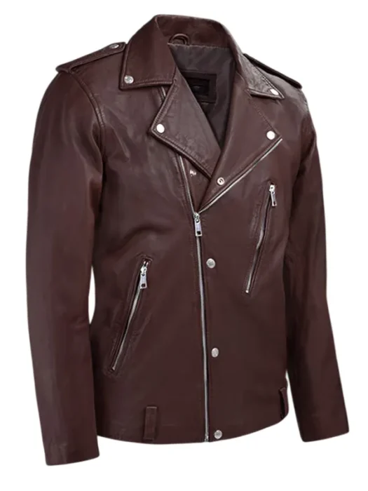 Beast Burgundy Leather Jacket