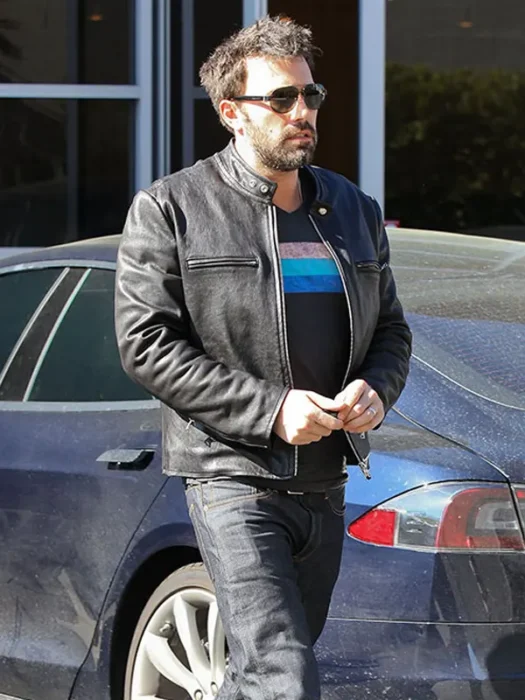 Ben Affleck Black Leather Jacket