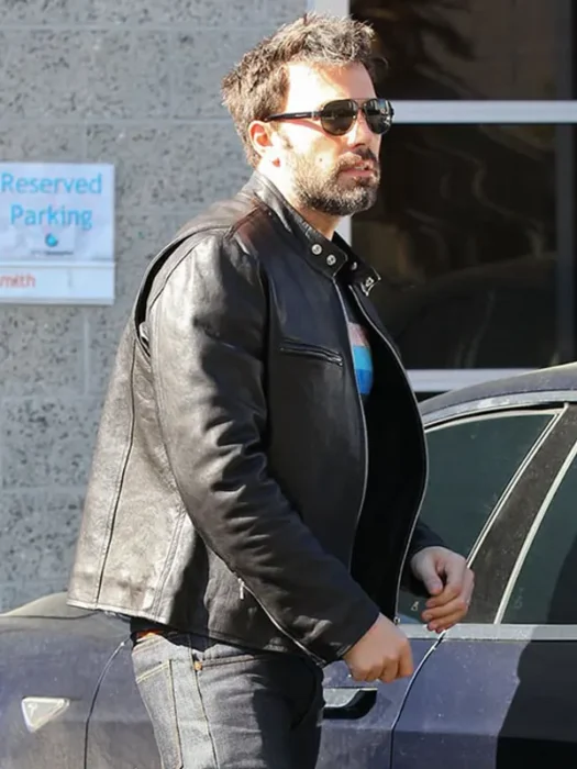 Ben Affleck Leather Black Jacket