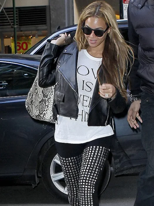 Beyonce Black Leather Jacket