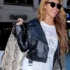 Beyonce Crop Leather Jacket