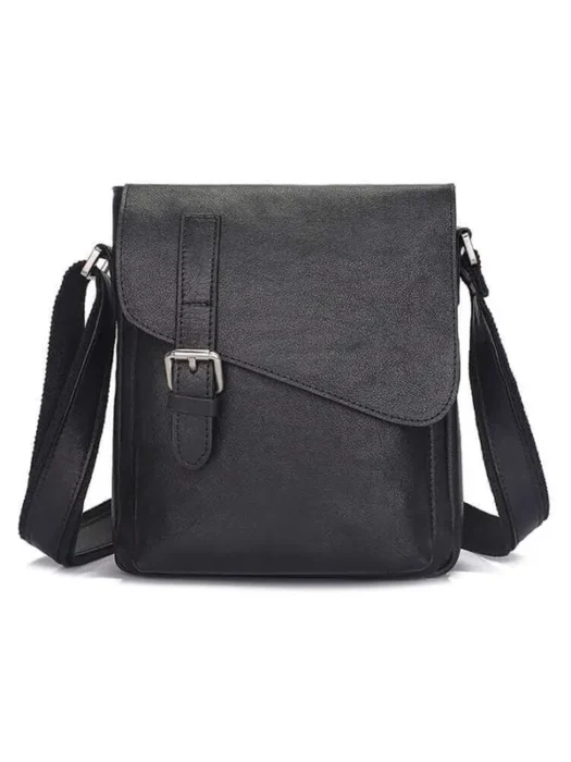 Black Genuine Leather Shoulder Bag