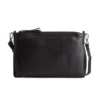 Black Josie Leather Crossbody Bag