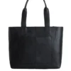 Black Lyra Leather Tote Bag