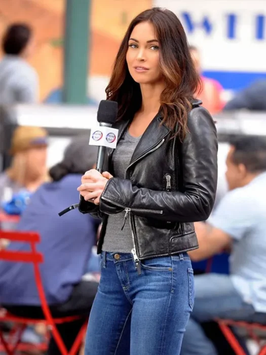 Black Real Leather Jacket Megan Fox