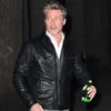 Brad Pitt Black Leather Jacket