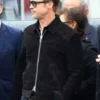 Brad Pitt F1 2025 Black Leather Jacket