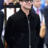 Brad Pitt F1 2025 Black Suede Jacket