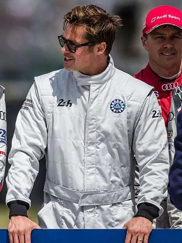 Brad Pitt F1 White Jumpsuit