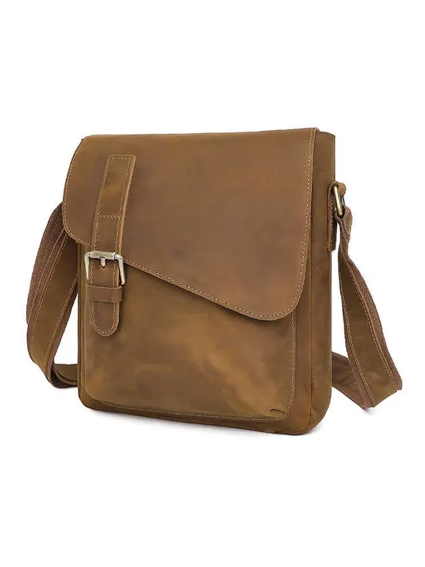 Brown Genuine Leather Shoulder & Crossbody Bag