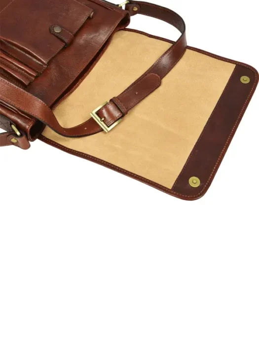 Brown Leather Messenger Bag