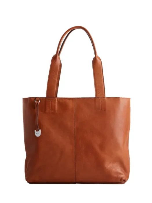 Brown Lyra Leather Tote Bag