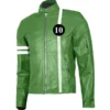 Bwn 10 Green Leather Motorcycle Jacket