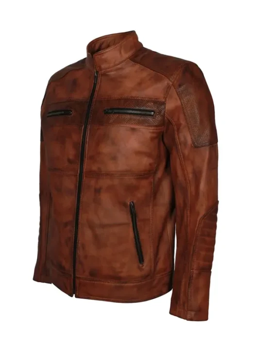 Cafe Racer Brown Jacket