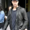 Chris Martin Black Leather Jacket