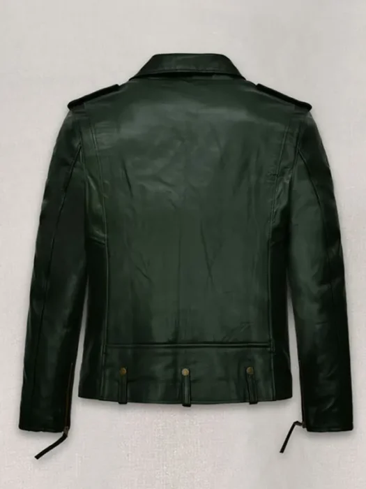 Chris Pine Leather Jacket Back