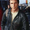 Christian Bale Black Leather Jacket