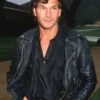 Dirty Dancing Patrick Swayze Biker Black Leather Jacket