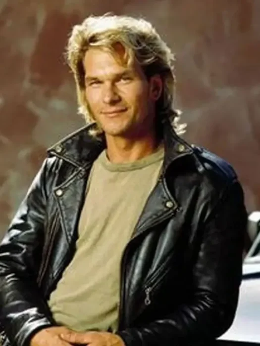 Dirty Dancing Patrick Swayze Biker Leather Jacket