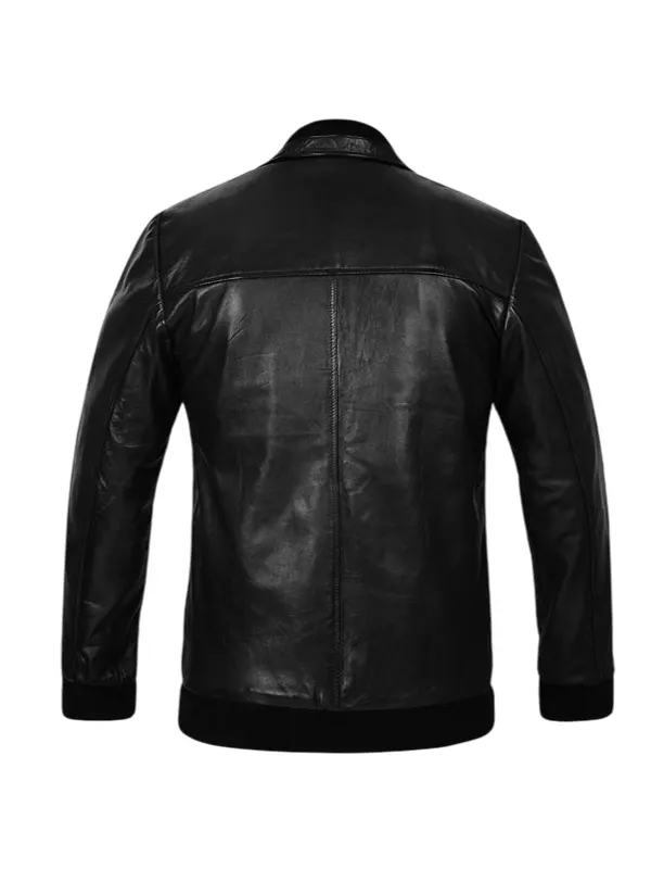 George Harrison (The Beatles) Leather Jacket Back