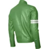 Green Leather Motorcycle Jacket