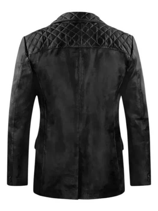 Harper Leather Blazer Back