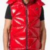 Hexagon logo-plaque padded gilet