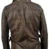 Indiana Jones Harrison Ford Brown Leather Jacket Back